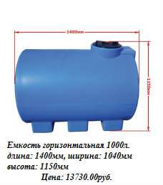 Емкости цилиндрические горизонтальные