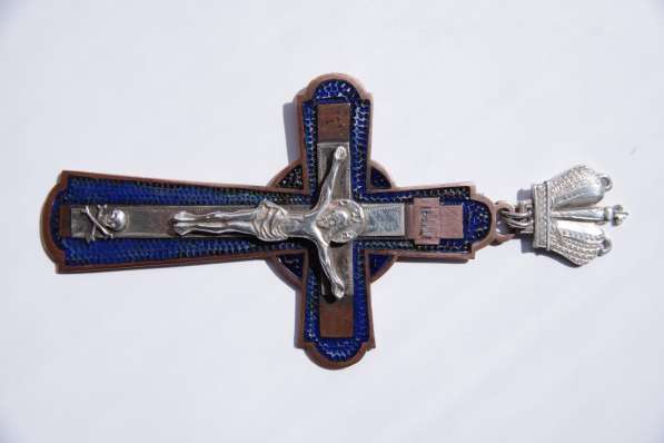 Старинный наградной наперсный крест с украшениями. 1880-е гг в Санкт-Петербурге фото 33