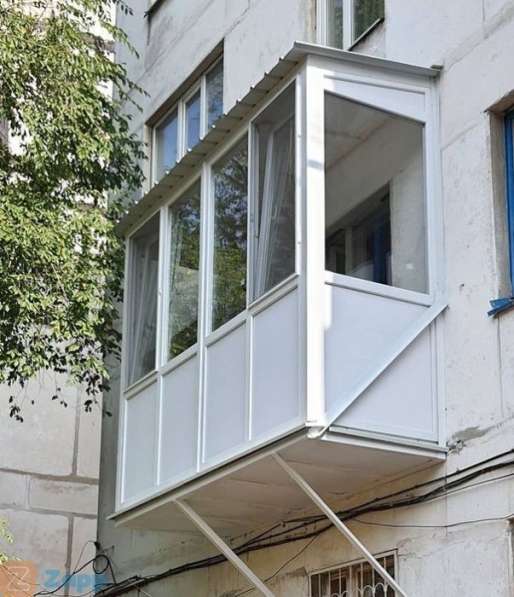 Пристройка балкона / Строительство балкона в фото 10