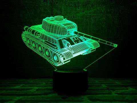 3D светильник танк Т-34