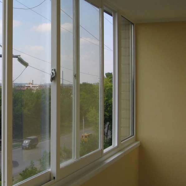 Окна из алюминия на 6 м балкон