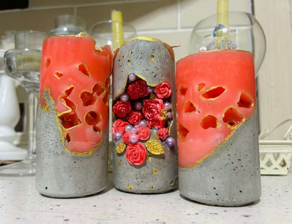 Свечи интерьерные ручной работы