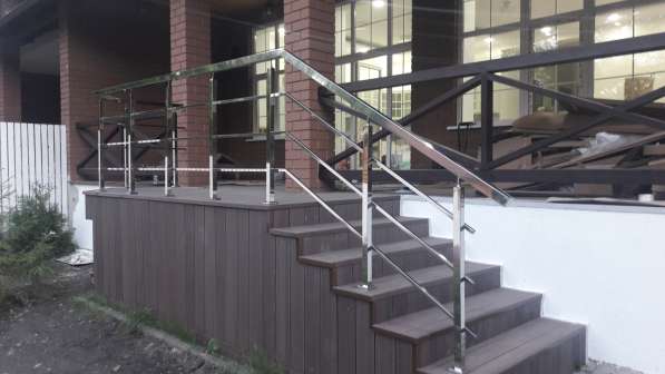 Лестницы, навесы, перила, ограждения из нержавейки в Химках фото 7