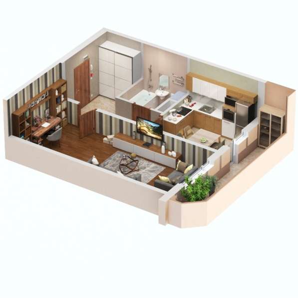 Продам однокомнатную квартиру в Тверь.Жилая площадь 54 кв.м.Этаж 3.Есть Балкон. в Твери фото 13