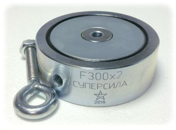 Поисковый магнит двухсторонний F300х2