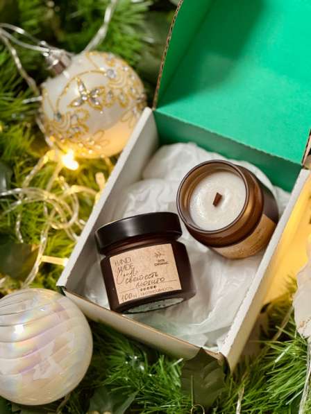 Подарочный новогодний набор свечей в Москве фото 4