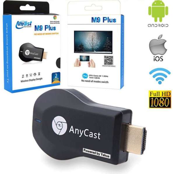 Медиаплеер Miracast AnyCast M9 Plus HDMI с встроенным Wi-Fi в фото 7
