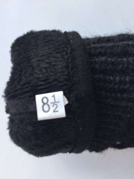 Перчатки новые 44 46 черные теплые верх съемный вязаные мода в Москве фото 6
