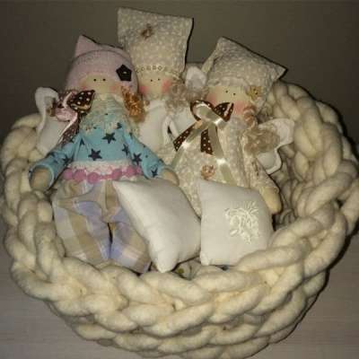 Натуральная толстая пряжа цвет №2 СЛИВКИ в фото 8