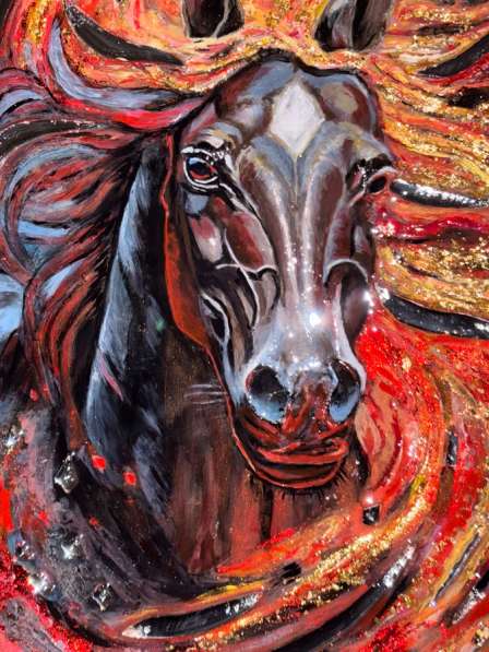 Интерьерная картина ‘красный конь’ в Мурманске