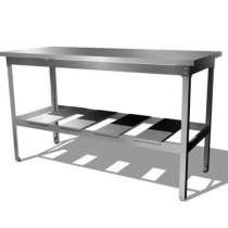 Стол производственный 800х600х850мм из нержавеющей стали, в Тюмени