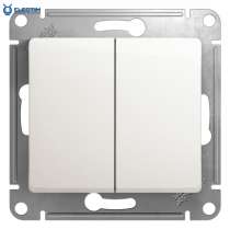 2-клавишный переключатель, сх.6/2, 10АХ, механизм, ПЕРЛАМУТР, в г.Лондон