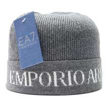 Шапка мужская Еmporio Armani flap серый, в Москве