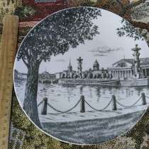 Фарфоровая тарелка настенная ЛФЗ, в Москве