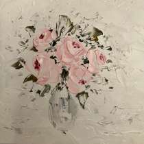 Картина маслом Цветы Мастихином, в Москве