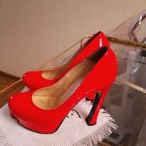 Туфли женские красные, в Долгопрудном