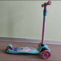Самокат трехколесный со светящимися колесами, в Москве