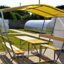 Новые садовые беседки со столиком и лавкой, в Кувшиново