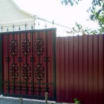 Заборы из профлиста, панельные, деревянные под ключ, в Екатеринбурге