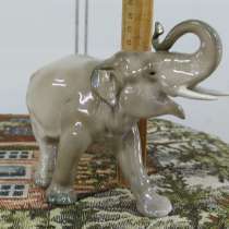 Фарфоровая Статуэтка СССР Слон ЛФЗ Большой Клеймо Фарфор, в Москве