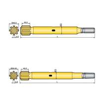 Хвостовик аналог Sandvik/Tamrock HL 500, HL 500 S, HL 550 S, в г.Баку