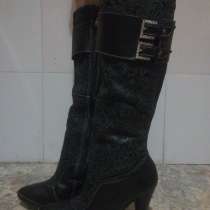 Сапоги кожаные новые 37 размер, в Санкт-Петербурге
