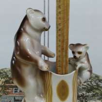 Фарфоровая Статуэтка СССР МЕДВЕДИ, МЕДВЕДИЦА С МЕДВЕЖОНКОМ, в Москве