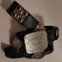 Ремень мужской кожаный в байкерском стиле, в Ярославле
